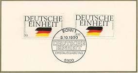 Sondermarke-dt-Einheit1990 Post